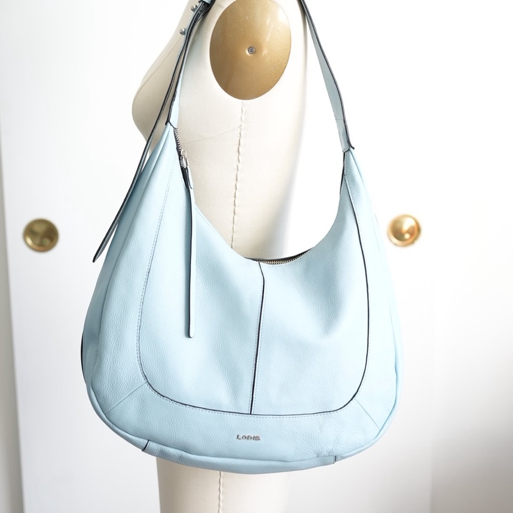 Lodis Bixby Light Blue Hobo Bag